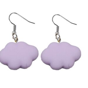 NWT Purple Cloud Earrings